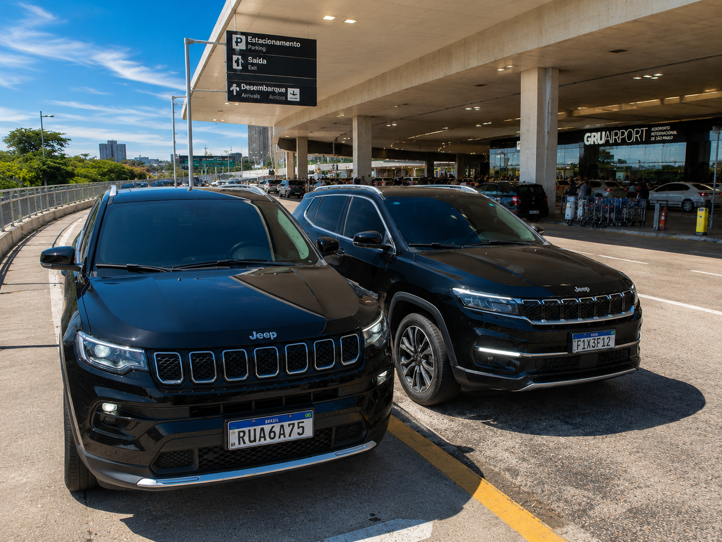 Frota Executivo King no desembarque do Aeroporto de Guarulhos